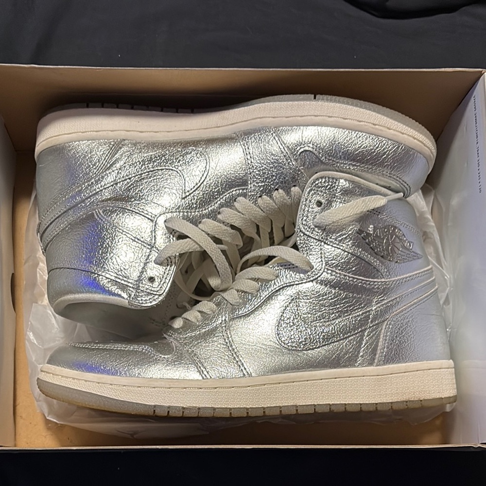 Nike Silver High-Top Sneakers